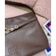 Premium Replica Miumiu Adventure Nappa Shoulder Bag 5BC181 Coffee At Cheap Price