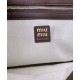 Premium Replica Miumiu Adventure Nappa Shoulder Bag 5BC181 Coffee At Cheap Price