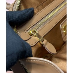 Premium Replica Miumiu Beau tote bag 5BB173 Coffee At Cheap Price