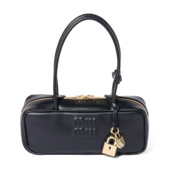 Premium Replica Miumiu Beau tote bag 5BB173 Black At Cheap Price