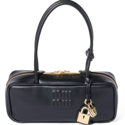 Premium Replica Miumiu Beau tote bag 5BB173 Black At Cheap Price