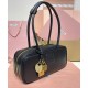 Fake Miumiu Beau tote bag 5BB173 Black Knockoff Clone Sale Online Premium Replica Miumiu Beau tote bag 5BB173 Black At Cheap Price