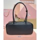 Fake Miumiu Beau tote bag 5BB173 Black Knockoff Clone Sale Online Premium Replica Miumiu Beau tote bag 5BB173 Black At Cheap Price
