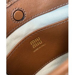 Premium Replica Miu Miu clutch bag 5NR461 Brown At Cheap Price