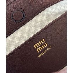 Premium Replica Miu Miu clutch bag 5NR461 Coffee At Cheap Price