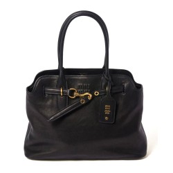 Premium Replica Miu Miu Adventure Nappa Tote Bag 5BG291 Black At Cheap Price