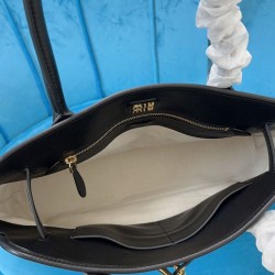 Premium Replica Miu Miu Adventure Nappa Tote Bag 5BG291 Black At Cheap Price