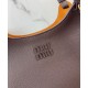 Premium Replica Miu Miu Hobo tote handbag 5BA304 Coffee At Cheap Price
