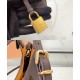 Premium Replica Miu Miu Hobo tote handbag 5BA304 Coffee At Cheap Price