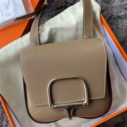 Premium Replica Mini Hermès Della Cavalleria II Bag Taupe Epsom At Cheap Price