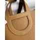 Fake Handmade Hermes The Loop 18 tote bag brown Clemence Knockoff Clone Sale Online Premium Replica Handmade Hermes The Loop 18 tote bag brown Clemence At Cheap Price