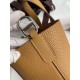 Fake Handmade Hermes The Loop 18 tote bag brown Clemence Knockoff Clone Sale Online Premium Replica Handmade Hermes The Loop 18 tote bag brown Clemence At Cheap Price