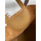 Fake Handmade Hermes The Loop 18 tote bag brown Clemence Knockoff Clone Sale Online Premium Replica Handmade Hermes The Loop 18 tote bag brown Clemence At Cheap Price