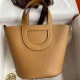 Fake Handmade Hermes The Loop 18 tote bag brown Clemence Knockoff Clone Sale Online Premium Replica Handmade Hermes The Loop 18 tote bag brown Clemence At Cheap Price