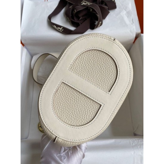 Fake Handmade Hermes The Loop 18 Tote Bag Beige Clemence Knockoff Clone Sale Online Premium Replica Handmade Hermes The Loop 18 Tote Bag Beige Clemence At Cheap Price