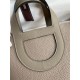 Premium Replica Hermes The Loop 18 tote bag gray Clemence At Cheap Price