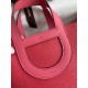 Premium Replica Handmade Hermes The Loop 18 Tote Bag Pink Clemence At Cheap Price