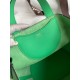 Premium Replica Handmade Hermes The Loop 18 Tote Bag Green Clemence At Cheap Price