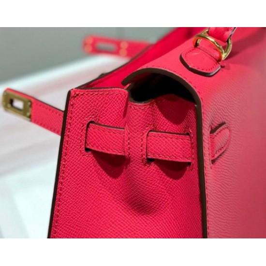 Fake Hermes Sellier Kelly 25cm Epsom Bag Rose Red Knockoff Clone Sale Online Premium Replica Hermes Sellier Kelly 25cm Epsom Bag Rose Red At Cheap Price