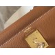 Premium Replica Hermes Kelly 28cm Epsom Brown GHW At Cheap Price