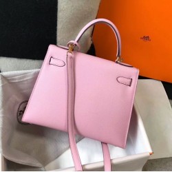 Premium Replica Hermes Kelly 28cm Epsom Pink GHW At Cheap Price