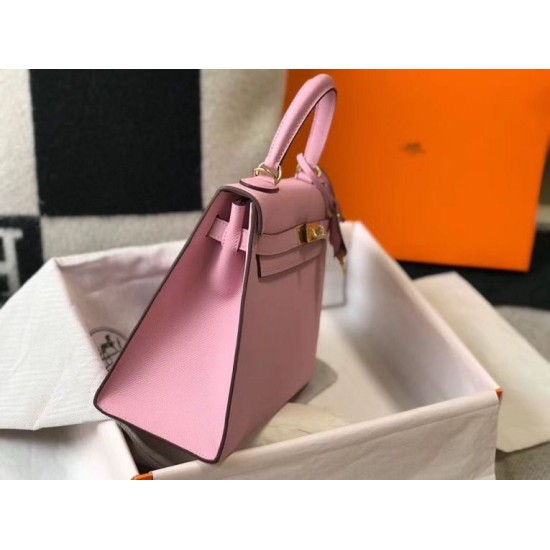 Premium Replica Hermes Kelly 28cm Epsom Pink GHW At Cheap Price