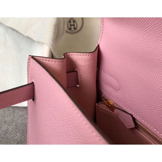 Premium Replica Hermes Kelly 28cm Epsom Pink GHW At Cheap Price