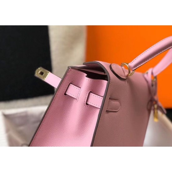 Premium Replica Hermes Kelly 28cm Epsom Pink GHW At Cheap Price