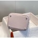 Premium Replica Hermes Picotin Lock 18/22 Tote Bag Pale Mauve Clemence At Cheap Price