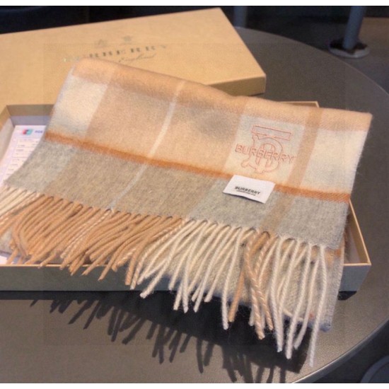 Top AAAAA Replica Burberry Check Classical Cashmere Scarf, Beige, 30 x 168 cm Clone Cheap