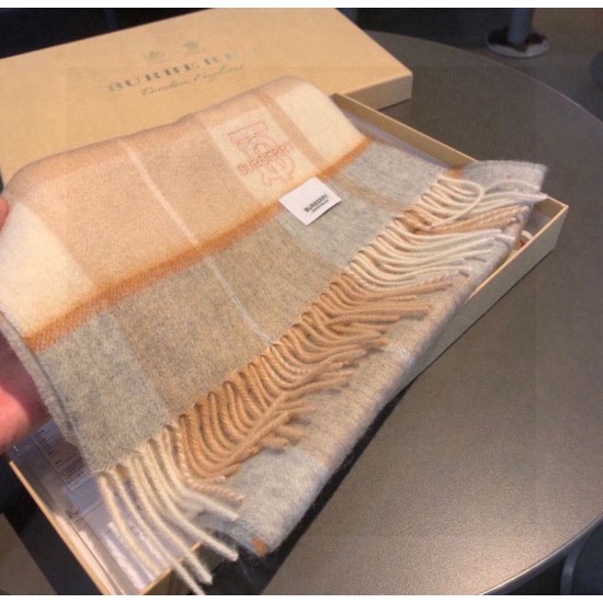 Top AAAAA Replica Burberry Check Classical Cashmere Scarf, Beige, 30 x 168 cm Clone Cheap