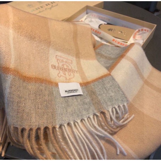 Top AAAAA Replica Burberry Check Classical Cashmere Scarf, Beige, 30 x 168 cm Clone Cheap