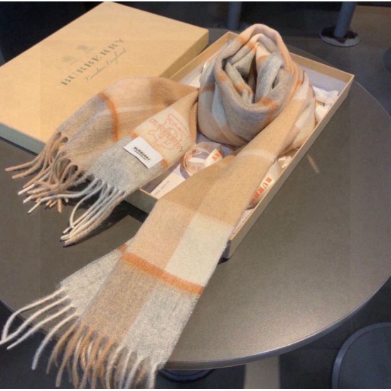 Top AAAAA Replica Burberry Check Classical Cashmere Scarf, Beige, 30 x 168 cm Clone Cheap