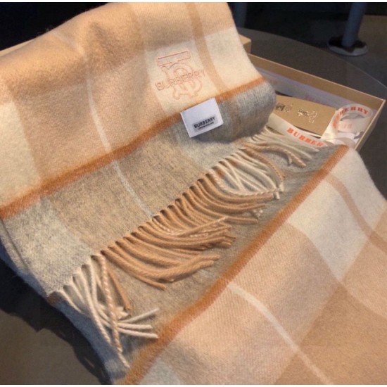 Top AAAAA Replica Burberry Check Classical Cashmere Scarf, Beige, 30 x 168 cm Clone Cheap