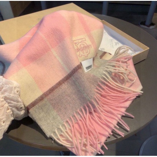 Top AAAAA Replica Burberry Check Classical Cashmere Scarf, Pink, 30 x 168 cm Clone Cheap