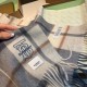 Top AAAAA Replica Burberry Check Classical Cashmere Scarf, Gray/Blue, 30 x 168 cm Clone Cheap