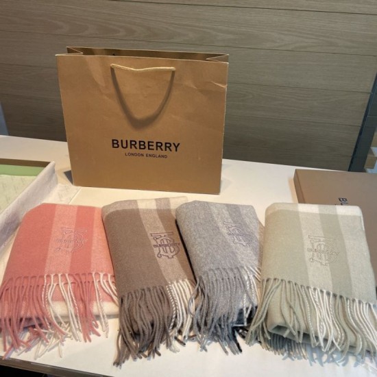 Top AAAAA Replica Burberry Check Classical Cashmere Scarf, Pink, 30 x 200 cm Clone Cheap