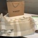 Top AAAAA Replica Burberry Check Classical Cashmere Scarf, Light Beige, 30 x 200 cm Clone Cheap