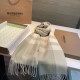Top AAAAA Replica Burberry Check Classical Cashmere Scarf, Light Beige, 30 x 200 cm Clone Cheap