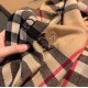 Top AAAAA Replica Burberry Check Cashmere Scarf, Beige with Frayed Edges, 70 x 200 cm Clone Cheap