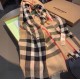 Top AAAAA Replica Burberry Check Cashmere Scarf, Beige with Frayed Edges, 70 x 200 cm Clone Cheap