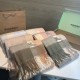 Top AAAAA Replica Burberry Check Cashmere Shawl with Blue Frayed Edges, 60 x 180 cm Clone Cheap
