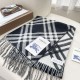 Top AAAAA Replica Burberry Check Cashmere Scarf Black/White 30 x 168 cm Clone Cheap