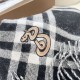 Top AAAAA Replica Burberry Check Cashmere Scarf Black/White 30 x 168 cm Clone Cheap