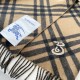 Top AAAAA Replica Burberry Check Cashmere Scarf with Tassel Hem, Black/Brown 30 x 168 cm Clone Cheap