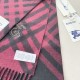 Top AAAAA Replica Burberry Check Cashmere Scarf with Tassel Hem, Black/Red 30 x 168 cm Clone Cheap