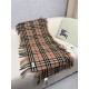 Top AAAAA Replica Burberry Classic Check Cashmere Scarf, Brown 30 x 155 cm Clone Cheap