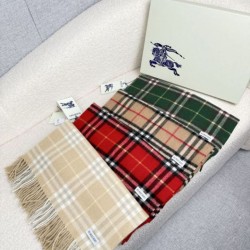 Top AAAAA Replica Burberry Classic Check Cashmere Scarf, Red 30 x 155 cm Clone Cheap