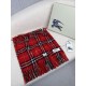 Top AAAAA Replica Burberry Classic Check Cashmere Scarf, Red 30 x 155 cm Clone Cheap