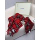 Top AAAAA Replica Burberry Classic Check Cashmere Scarf, Red 30 x 155 cm Clone Cheap